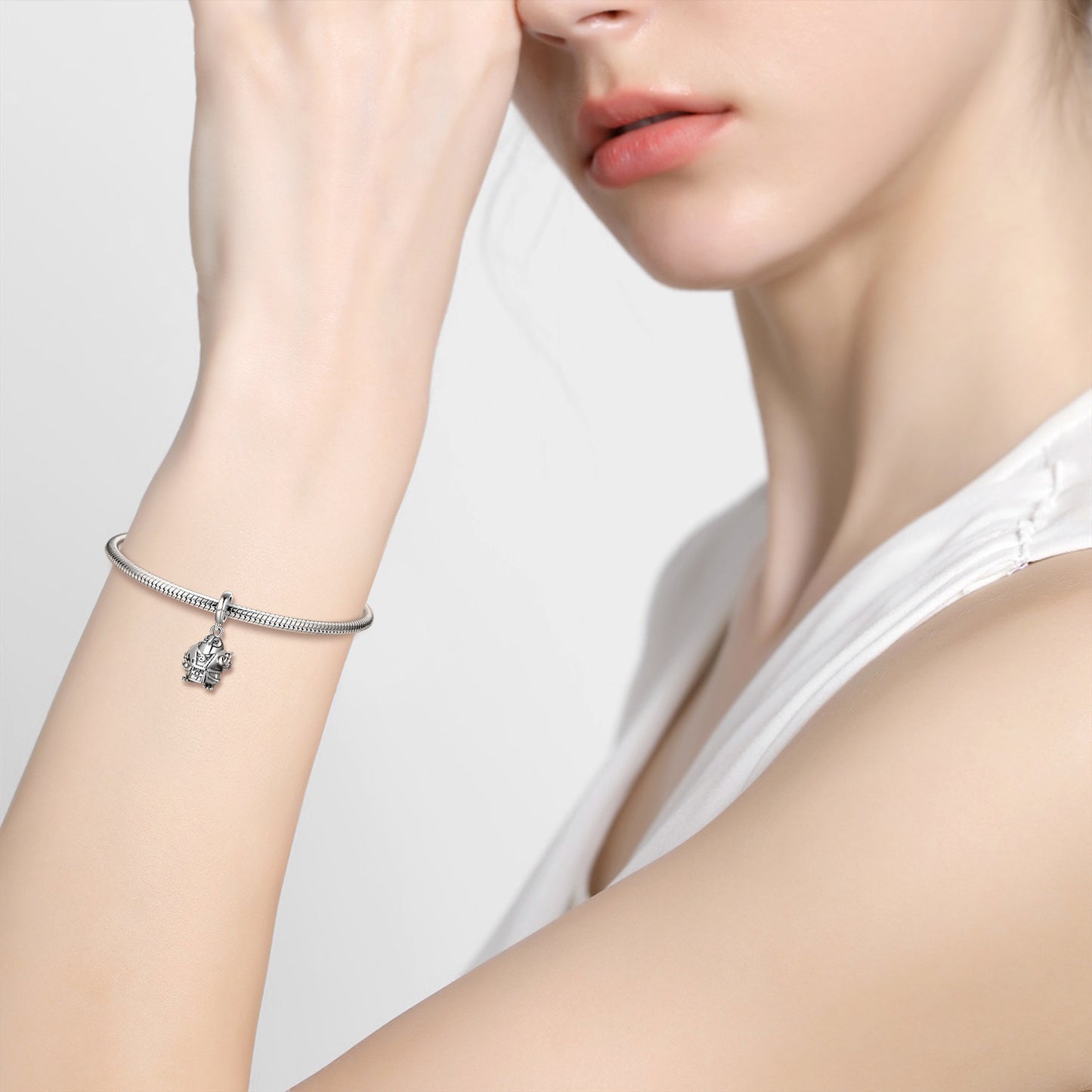 Dapeng Bird With Gourd S925 Silver Plain Silver Personality Necklace Bracelet Pendant Diy Accessories