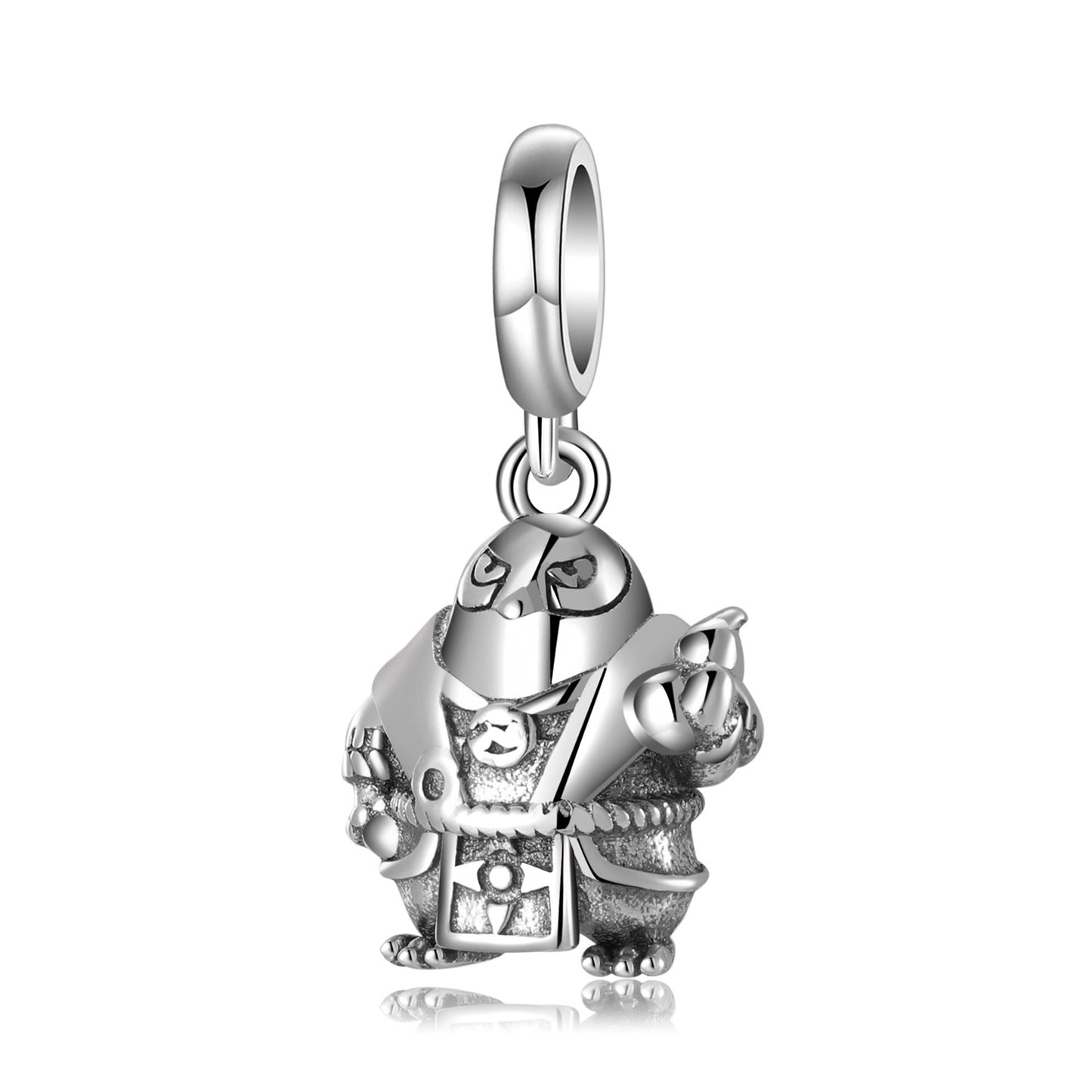 Dapeng Bird With Gourd S925 Silver Plain Silver Personality Necklace Bracelet Pendant Diy Accessories