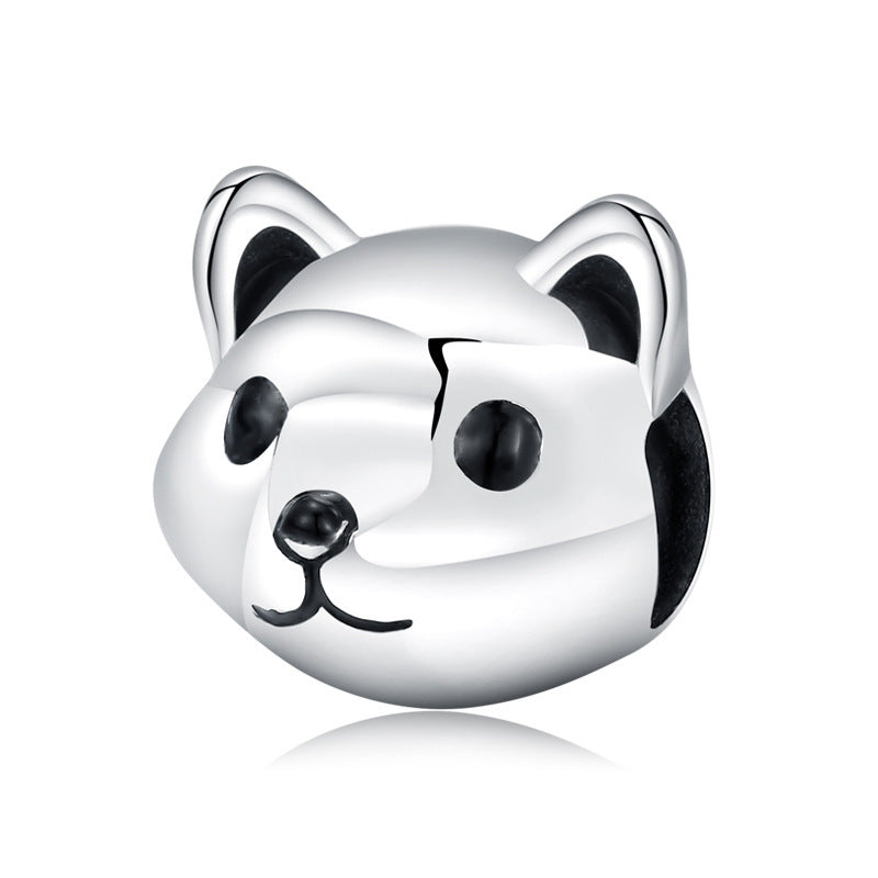 S925 Sterling Silver Beads Creative Cute Puppy Series Enamel Color Silver Jewelry DIY Bracelet Accessories Beads