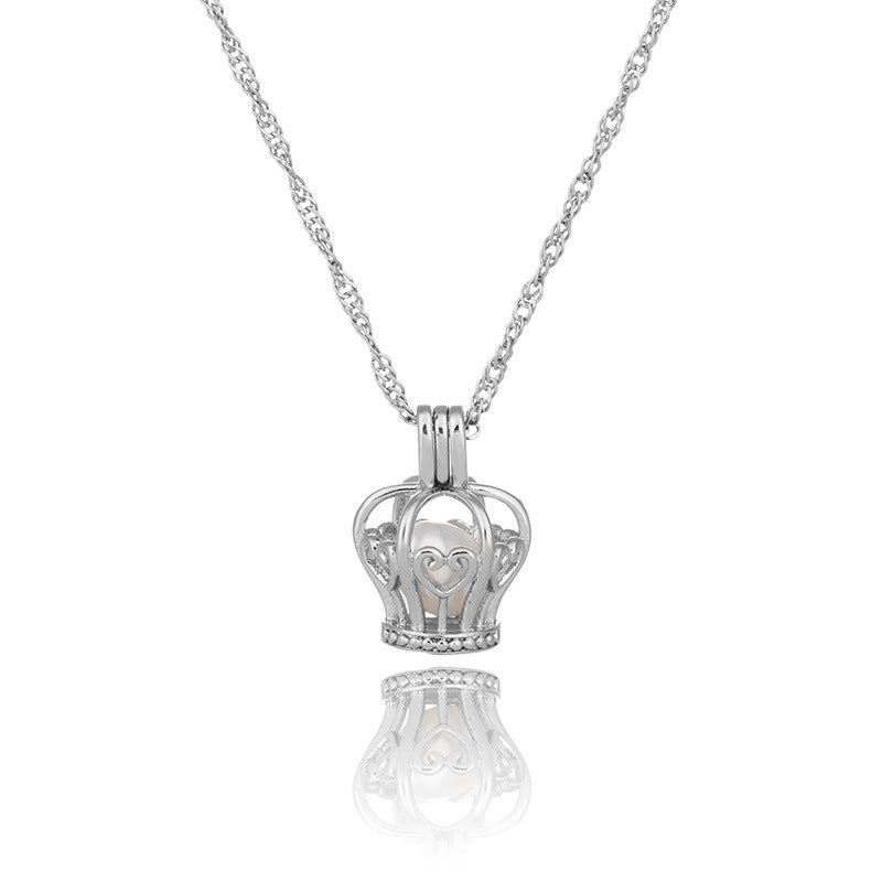Creative hollowed oysters Pearl series necklace, natural freshwater pearl clavicle chain accessories manufacturer wholesale
